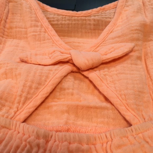 NWT Cat & Jack Peach Sleeveless Summer Dress - Size 3T - Picture 3 of 7